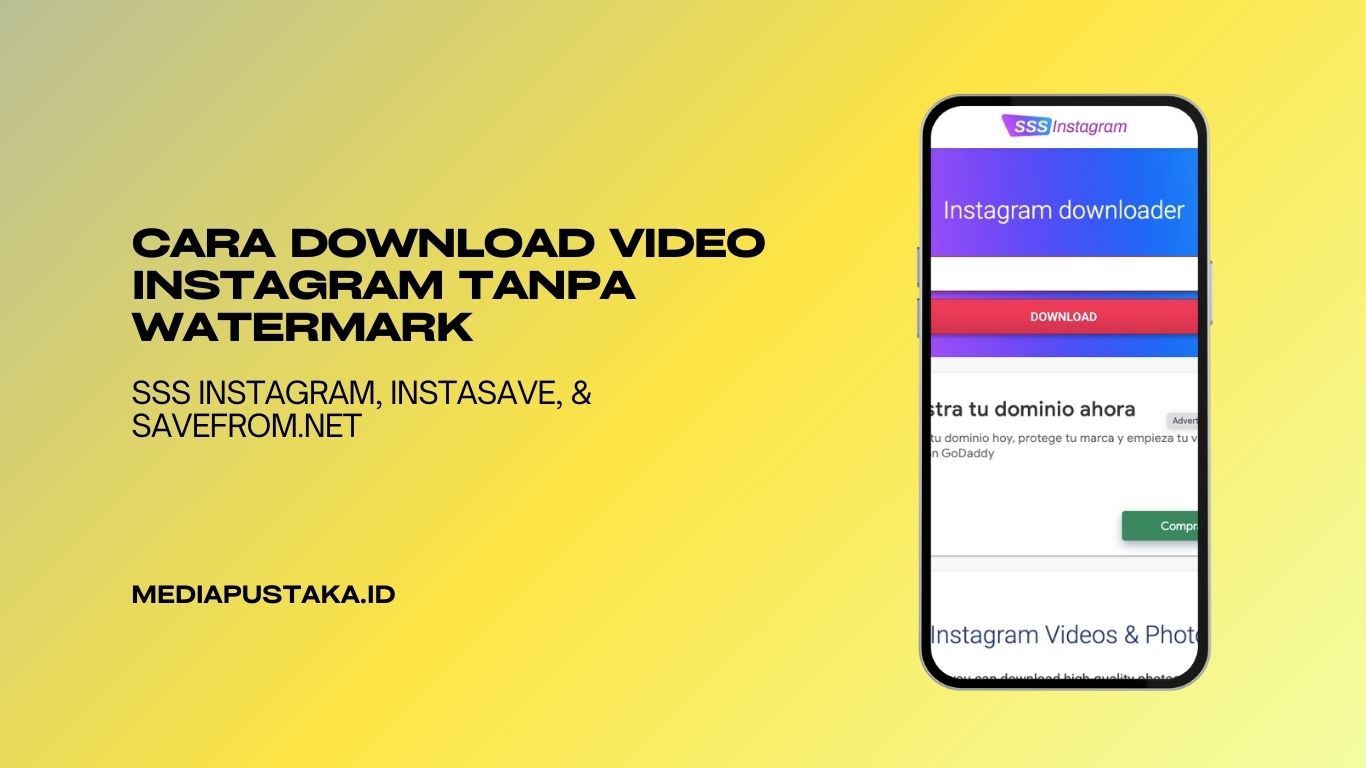 Cara Download Video Instagram tanpa Watermark
