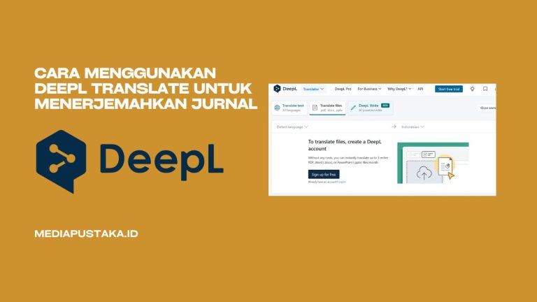 DeepL Translate untuk Menerjemahkan Jurnal Internasional